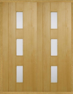Oak LPD Copenhagen Double Front Doors
